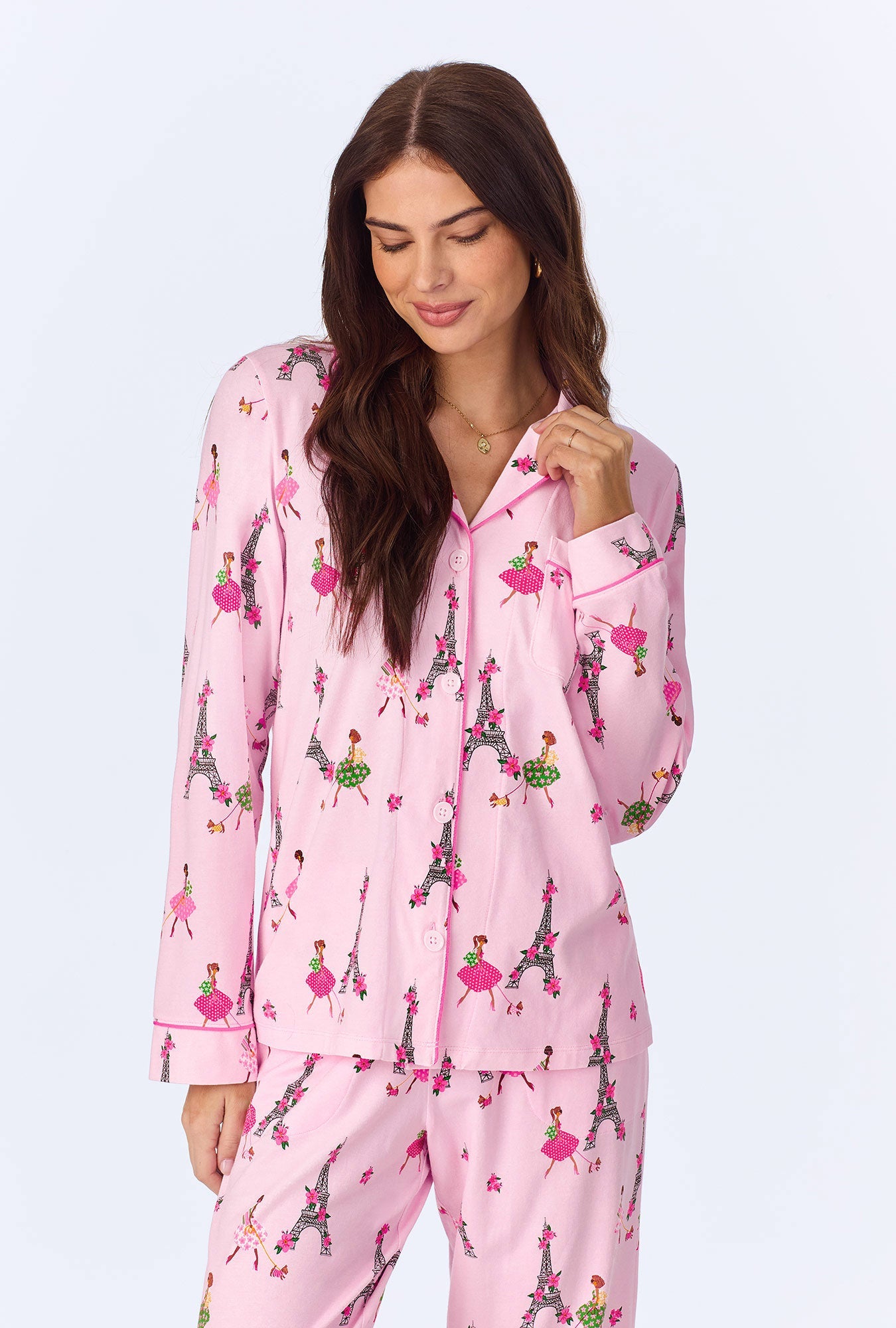 Bed Head Tres Chic L/S Classic Stretch Jersey PJ Set