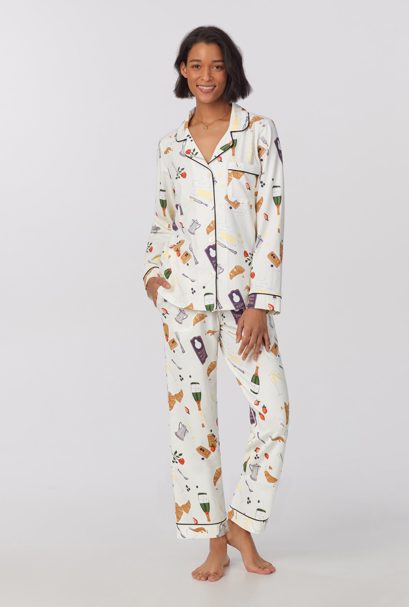 Bed Head Long Sleeve Classic Stretch Jersey PJ Set