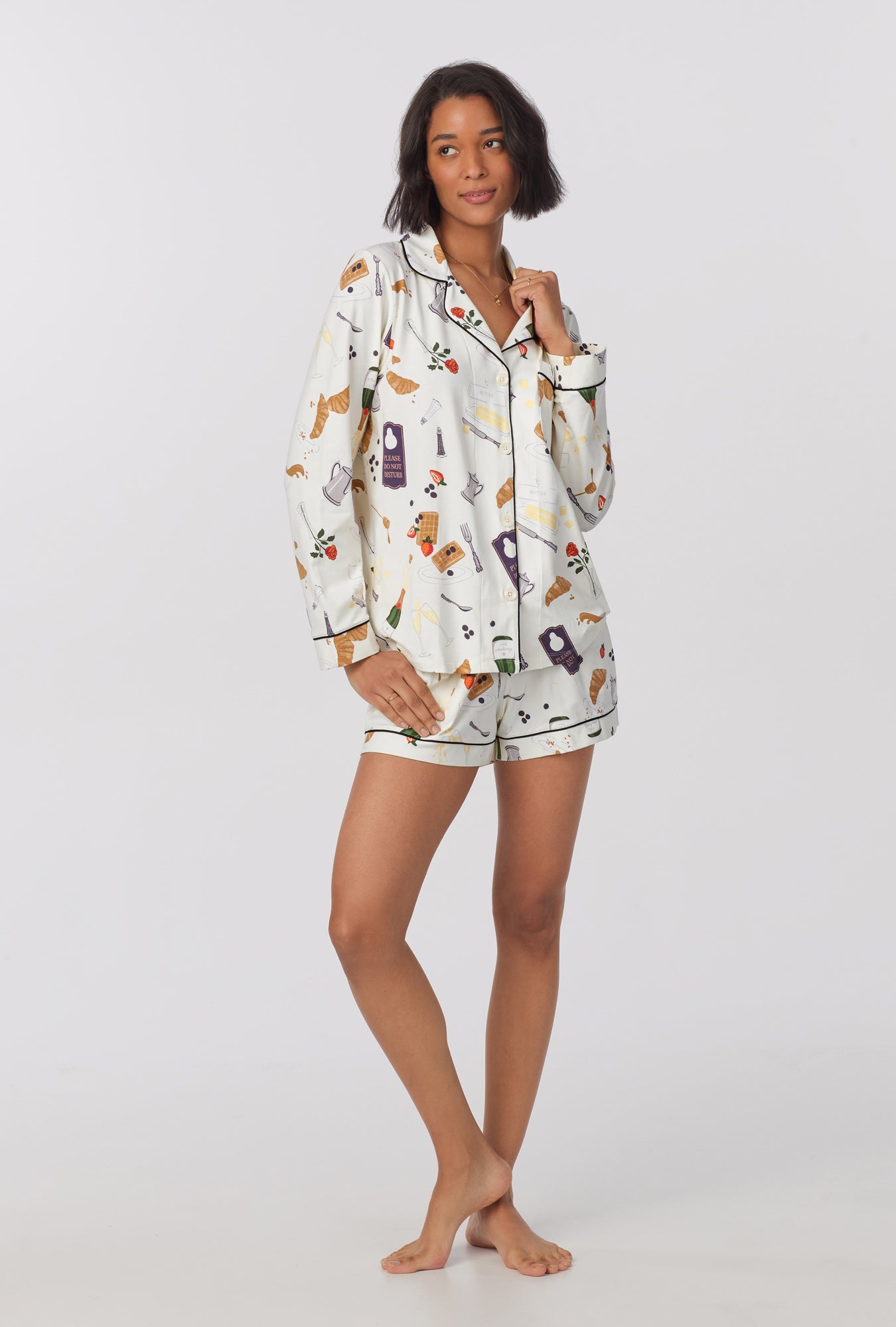 Bed Head L/S Classic Stretch Jersey Short PJ Set