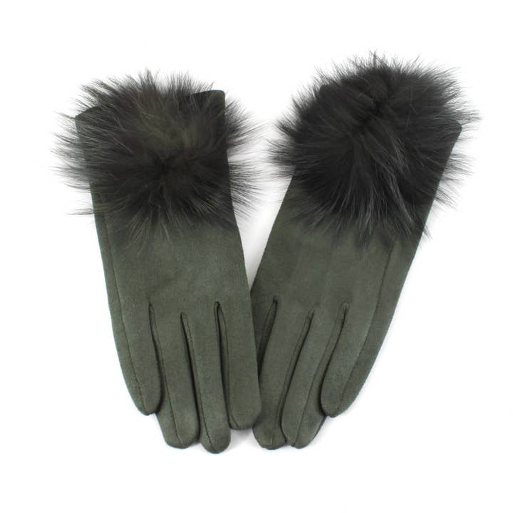 Pretty Persuasions Extra Furry Pom Pom Gloves