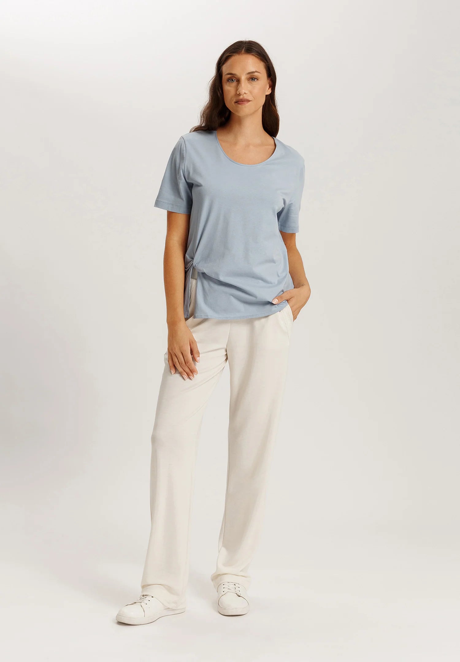 Hanro Natural Wear Cotton Drawstring Lounge Pants