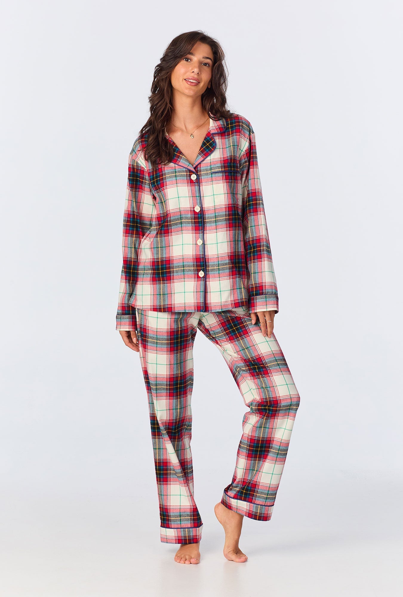 Bed Head L/S Classic Woven Flannel PJ Set