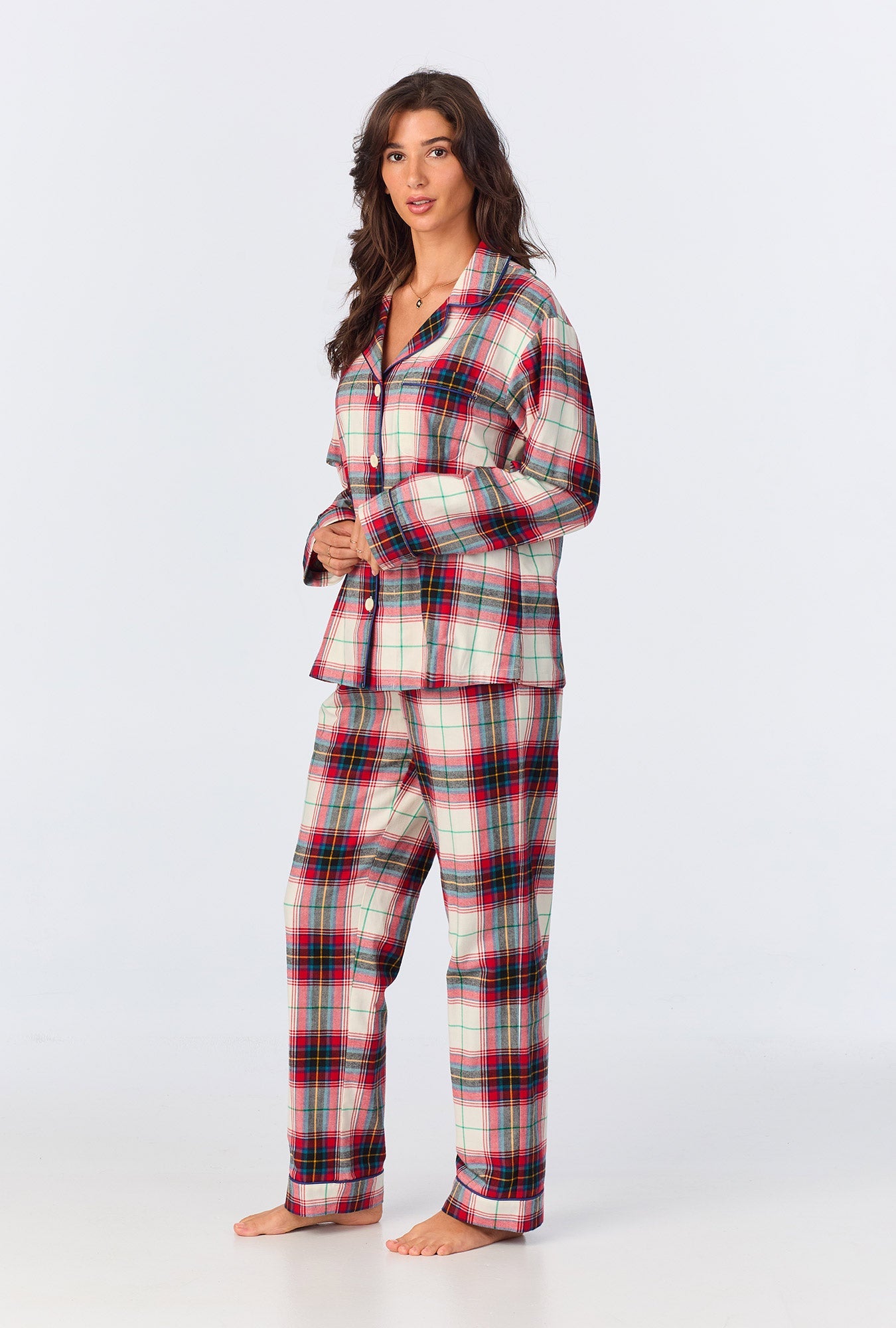 Bed Head L/S Classic Woven Flannel PJ Set