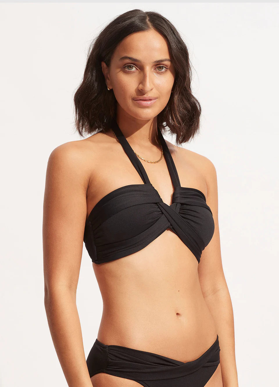 Seafolly Collective Halter Bandeau Bikini Top