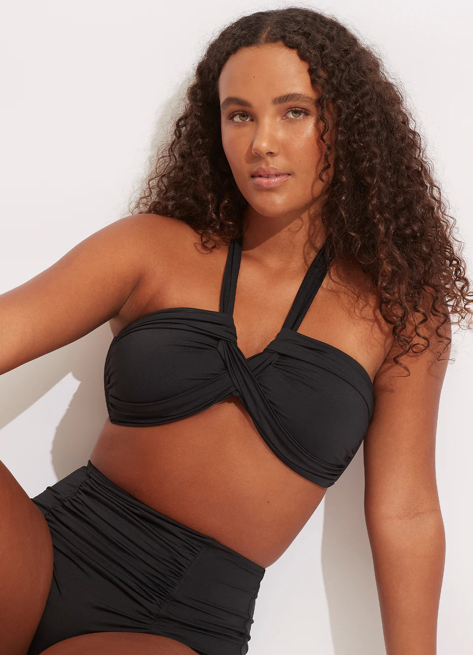 Seafolly Collective Halter Bandeau Bikini Top