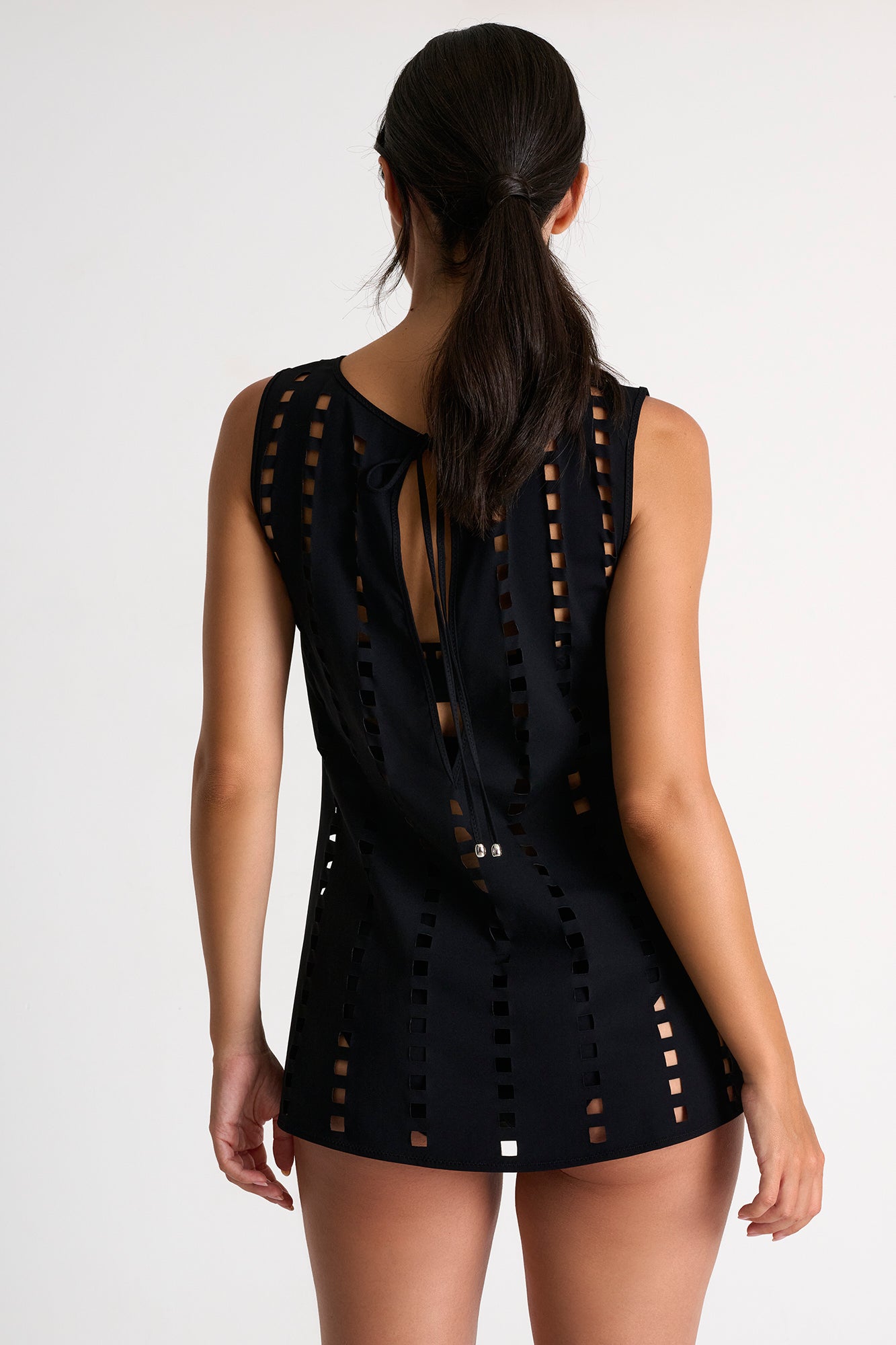 Shan Maeve Swim Dress with Mosaic Cutouts