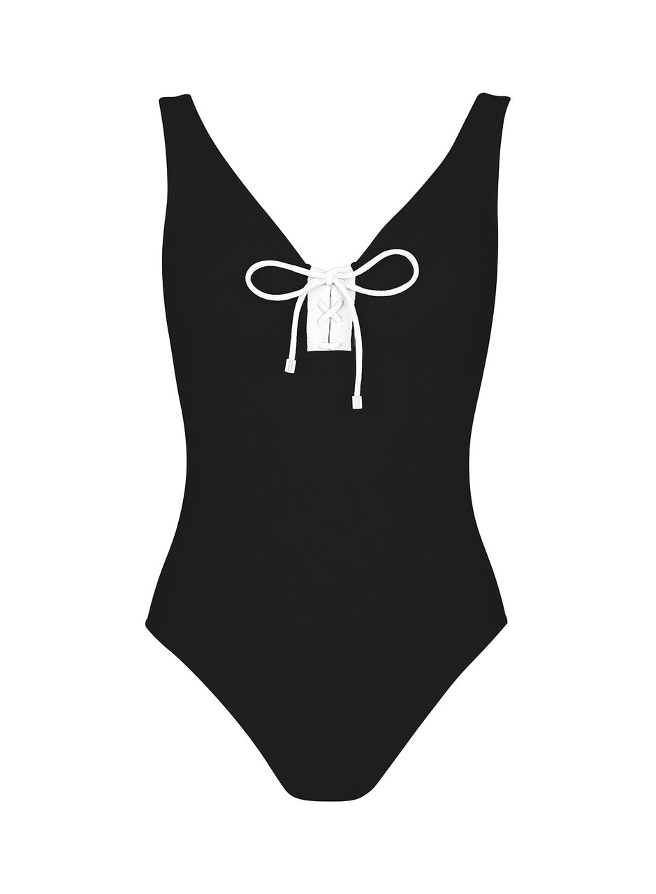 Karla Colletto Demi V-Neck One Piece