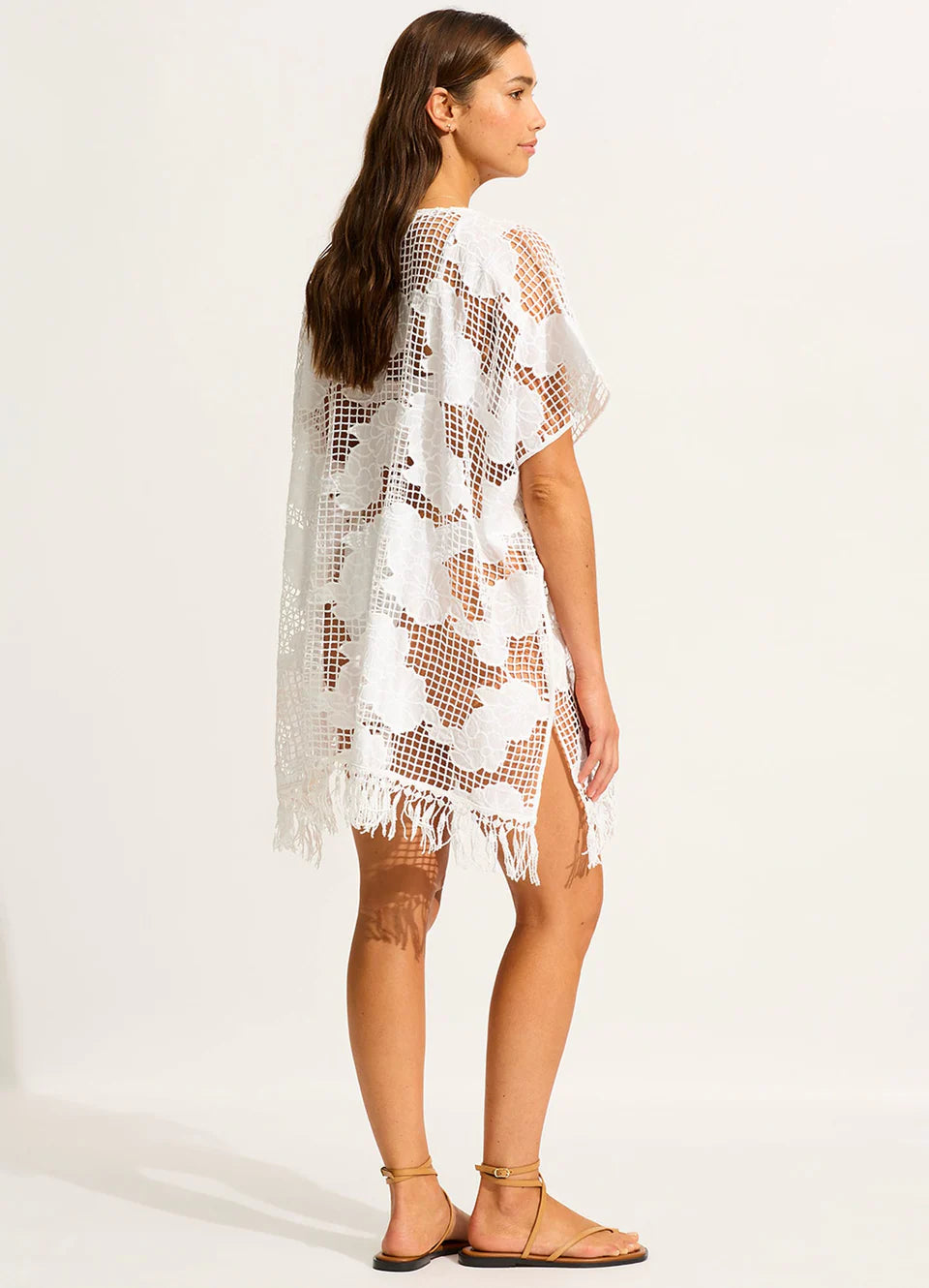 Seafolly Beach Edit Mesh Kaftan