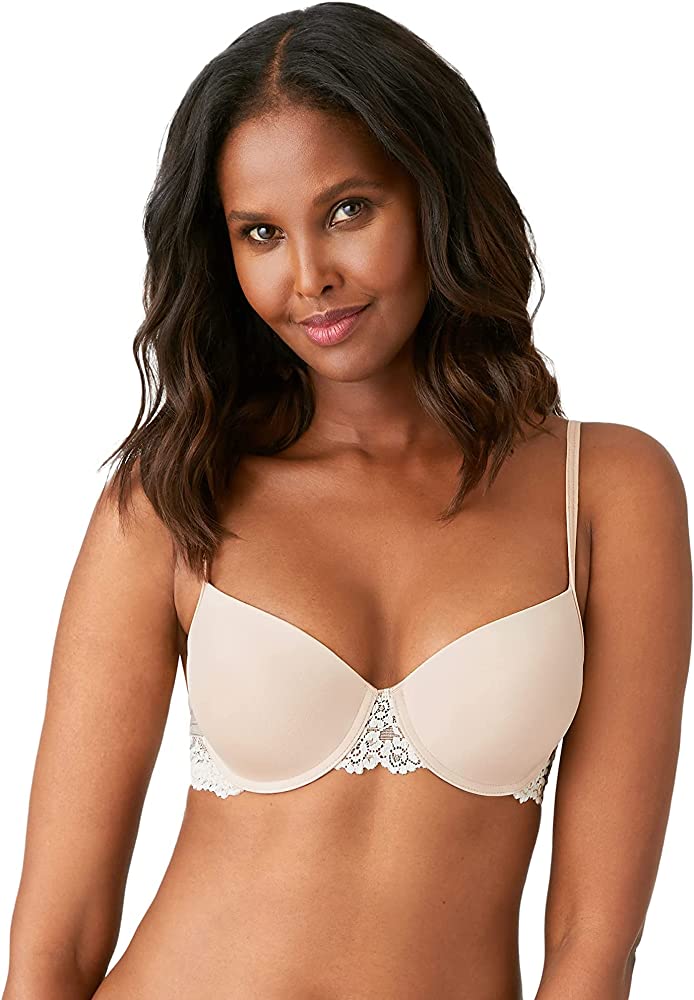 Wacoal Womens Embrace Floral Lace Wired Full Cup Bra - 34DD - Beige Mix,  Beige Mix,White,Black Mix,Purple, £49.00