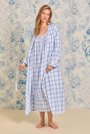 Heritage Cotton Flannel Pretty Plaid Long Nightgown