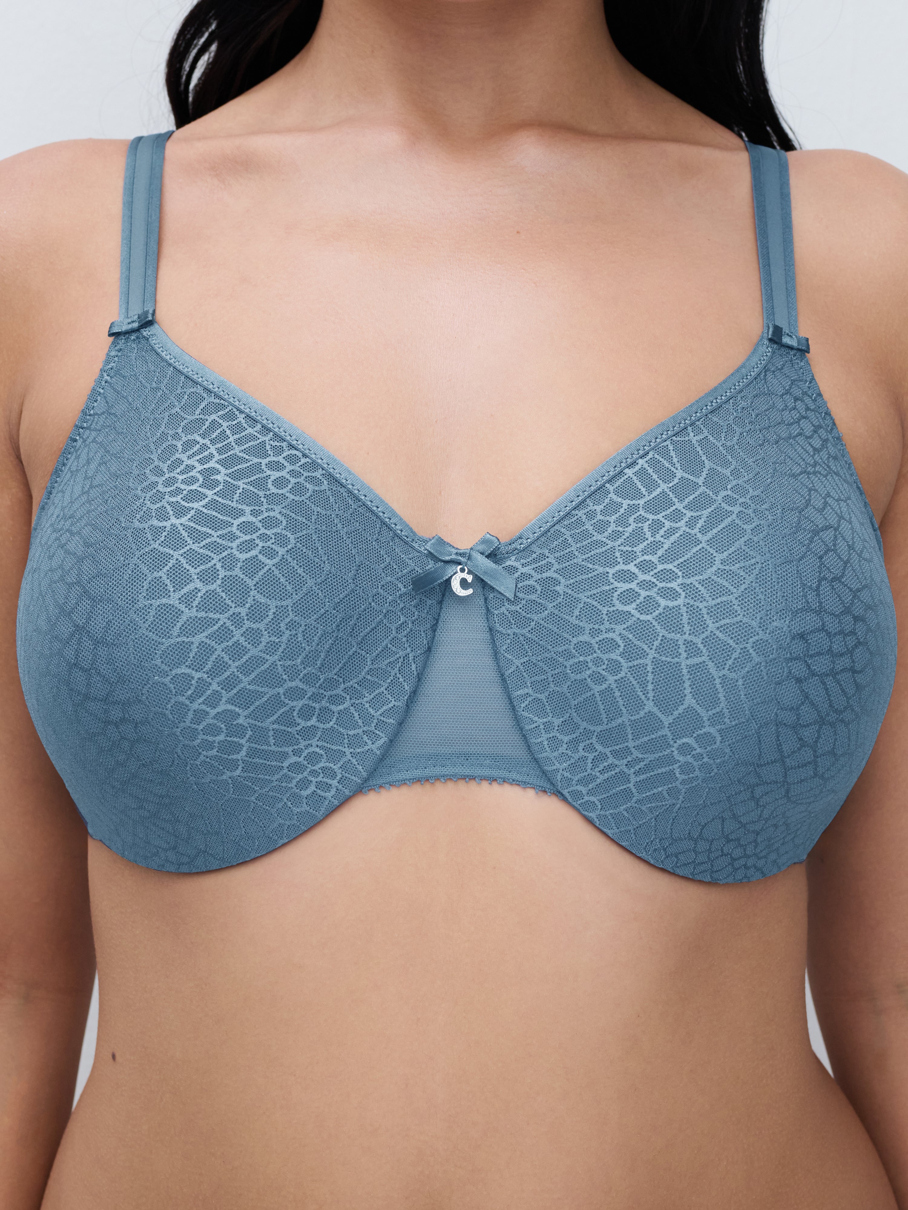 Chantelle C Magnifique Molded Underwire Bra - Jeans Blue