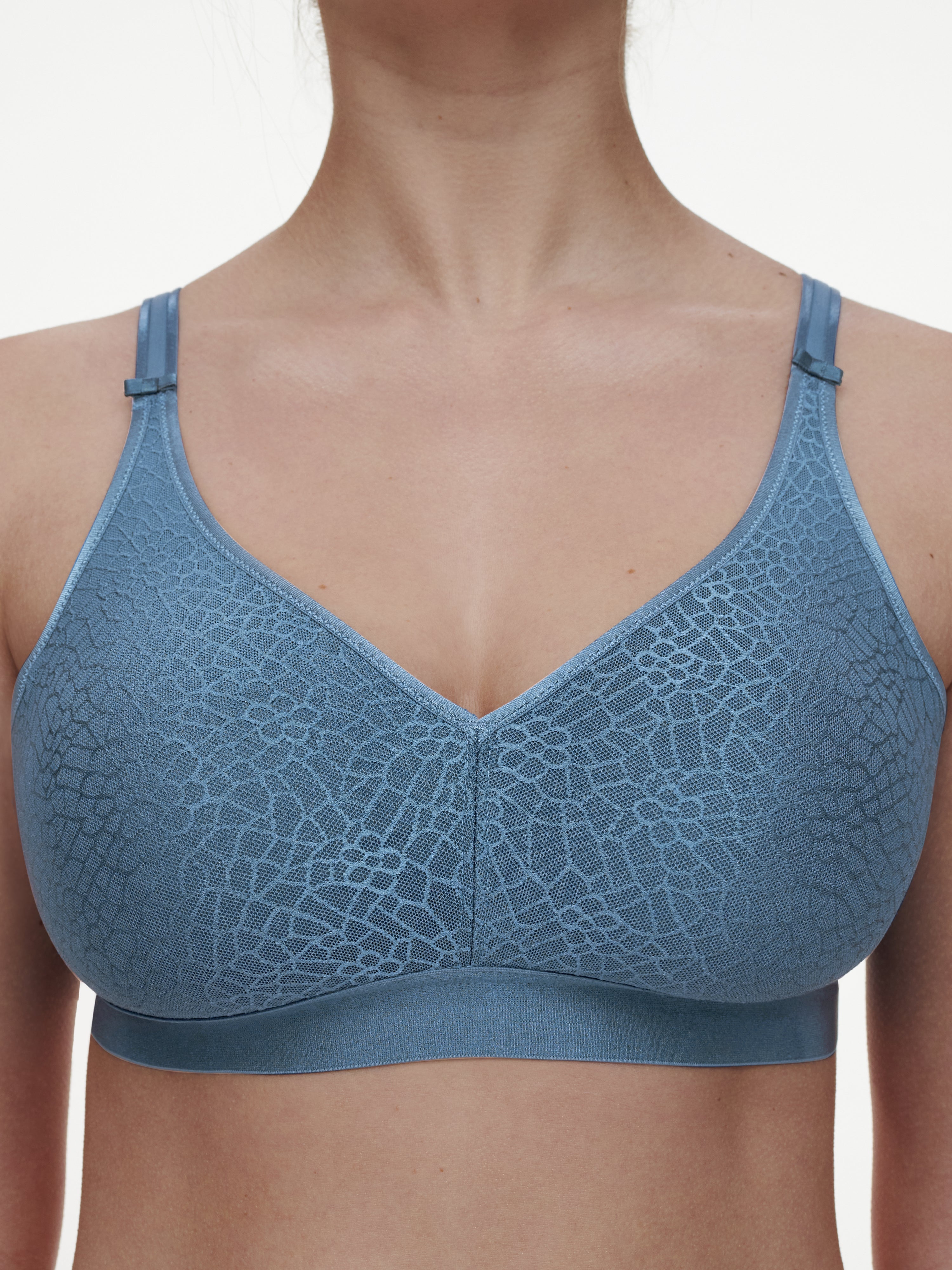 Chantelle C Magnifique Full Bust Wirefree Bralette - Jeans Blue