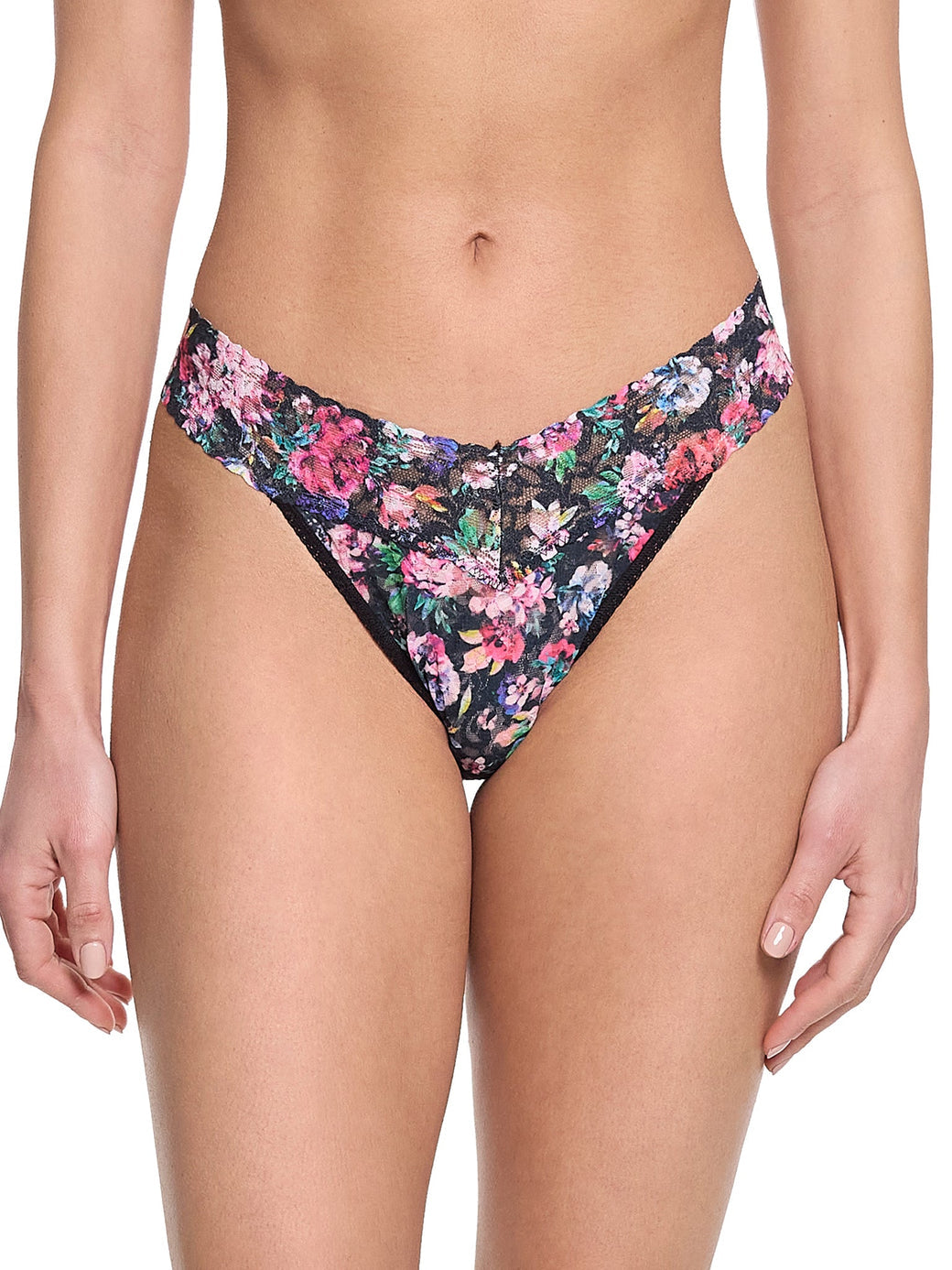 Hanky Panky Printed Signature Lace Original Rise Thong