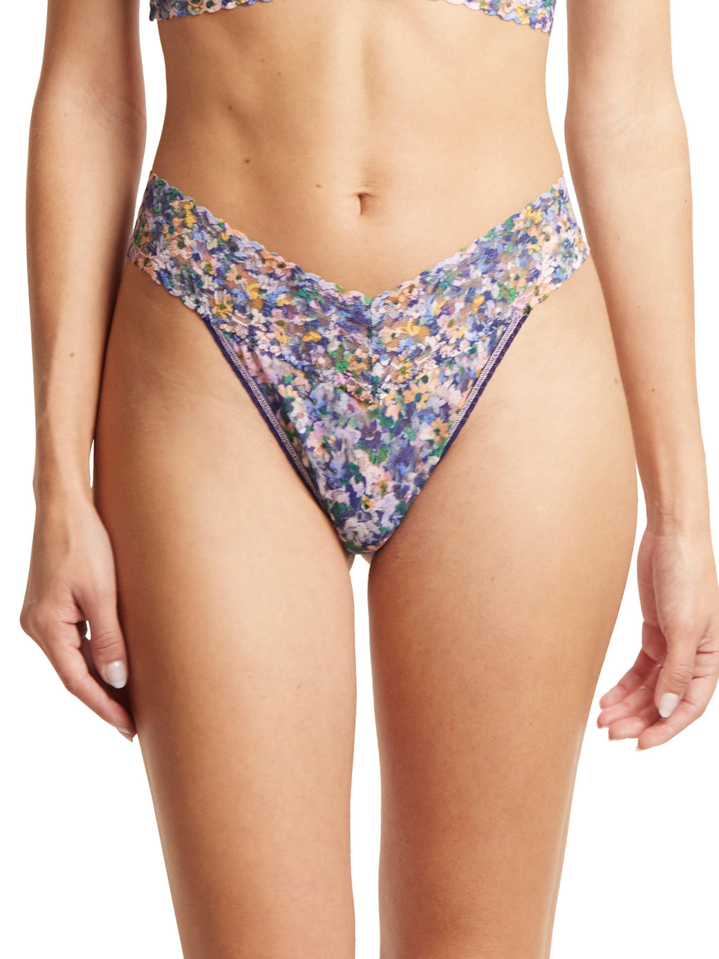 Hanky Panky Printed Signature Lace Original Rise Thong