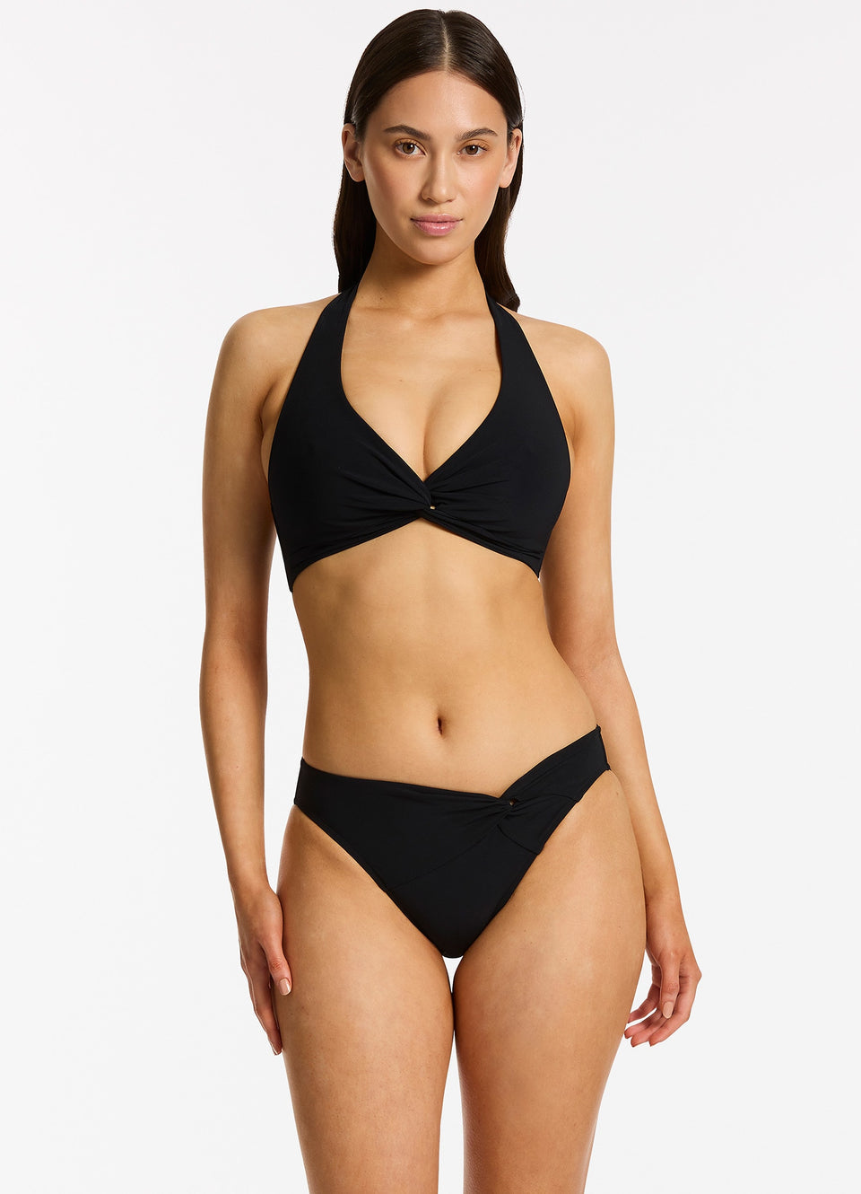 Jets Swim Twist Front Hipster Bikini Bottom