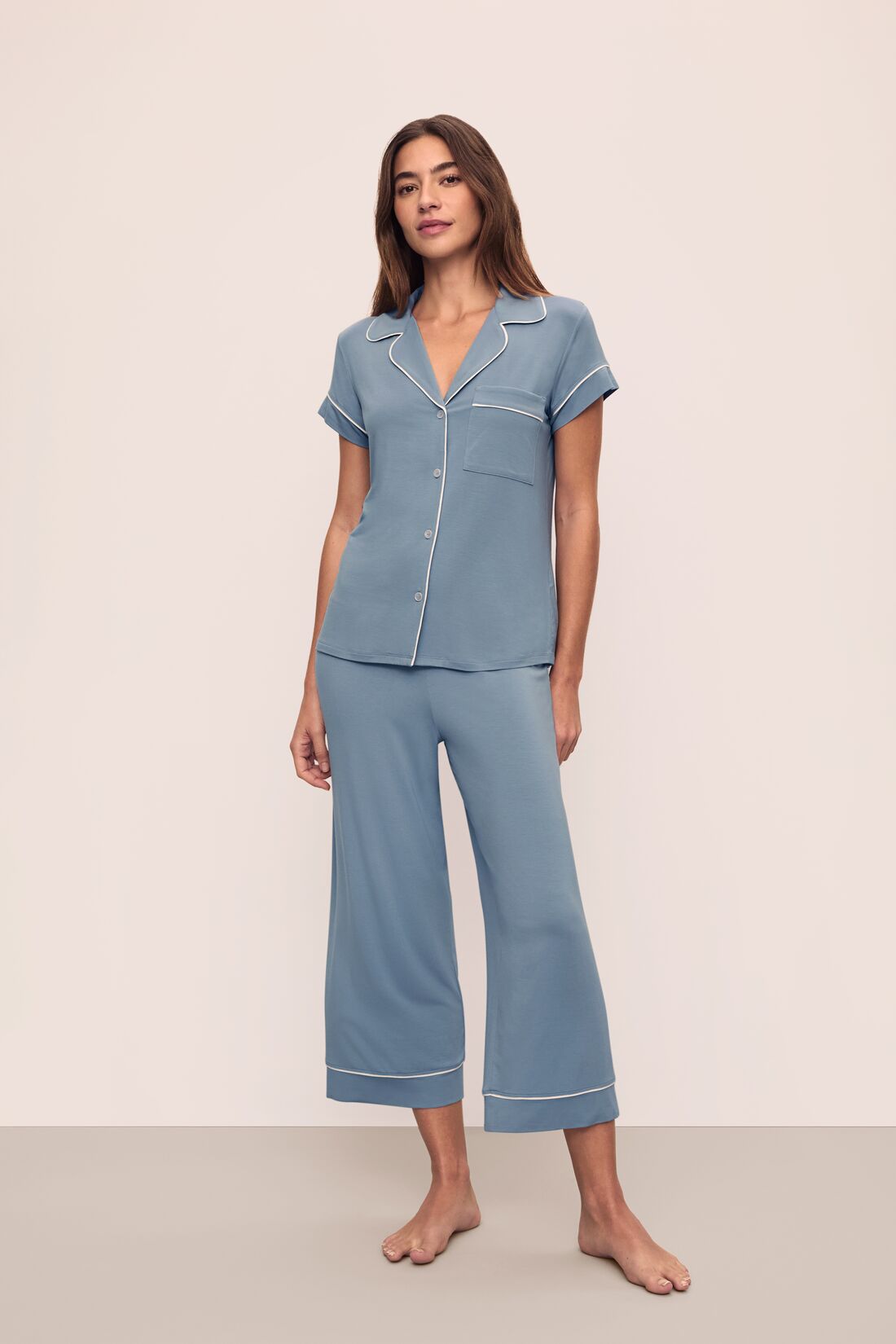 Eberjey Gisele S/S Cropped Pant PJ Set