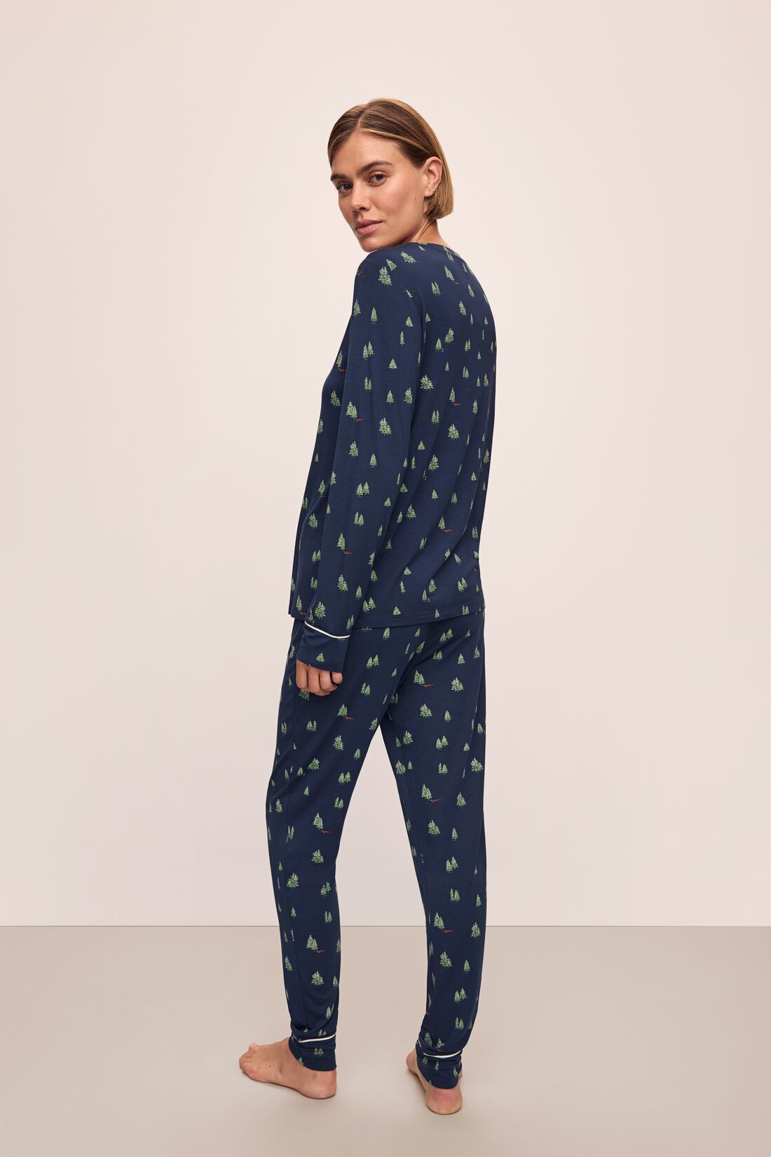 Eberjey Gisele Printed TENCEL™ Modal Crewneck PJ Set