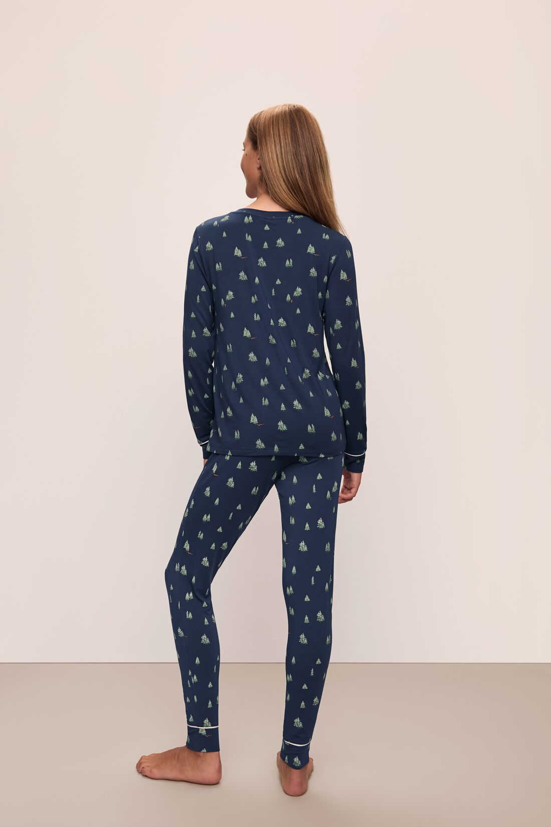 Eberjey Gisele Printed TENCEL™ Modal Crewneck PJ Set