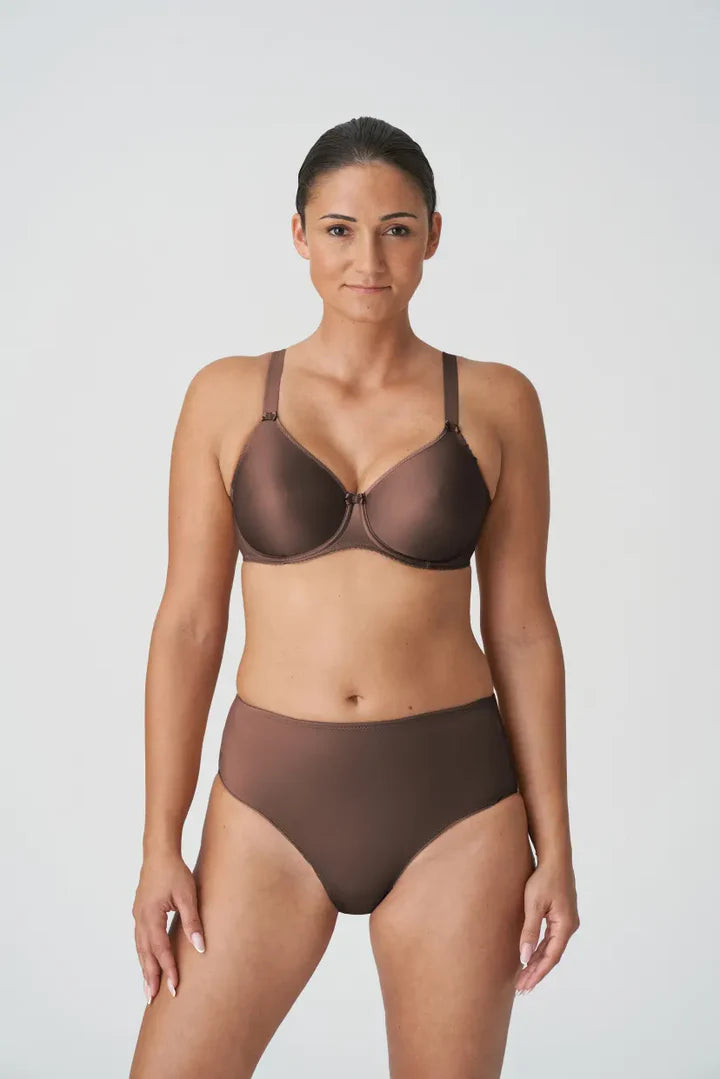 PrimaDonna Seamless Satin Full Cup Underwire Bra -Ebony