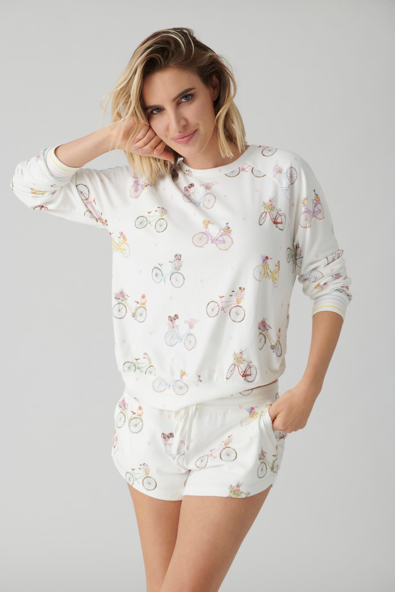 P.J. Salvage Floral Market Long Sleeve Top