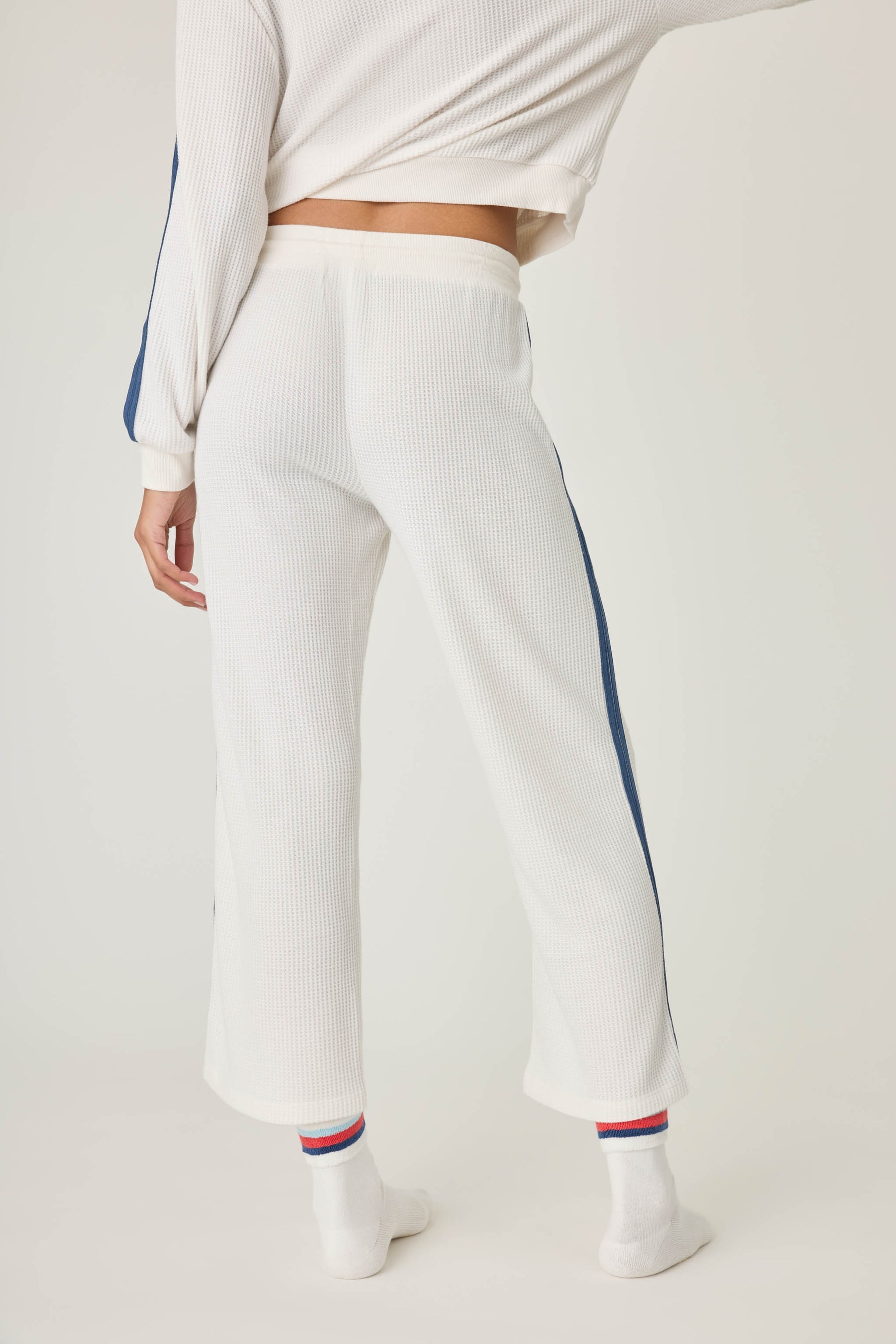 P.J. Salvage Back on Track Crop Waffle Lounge Pant