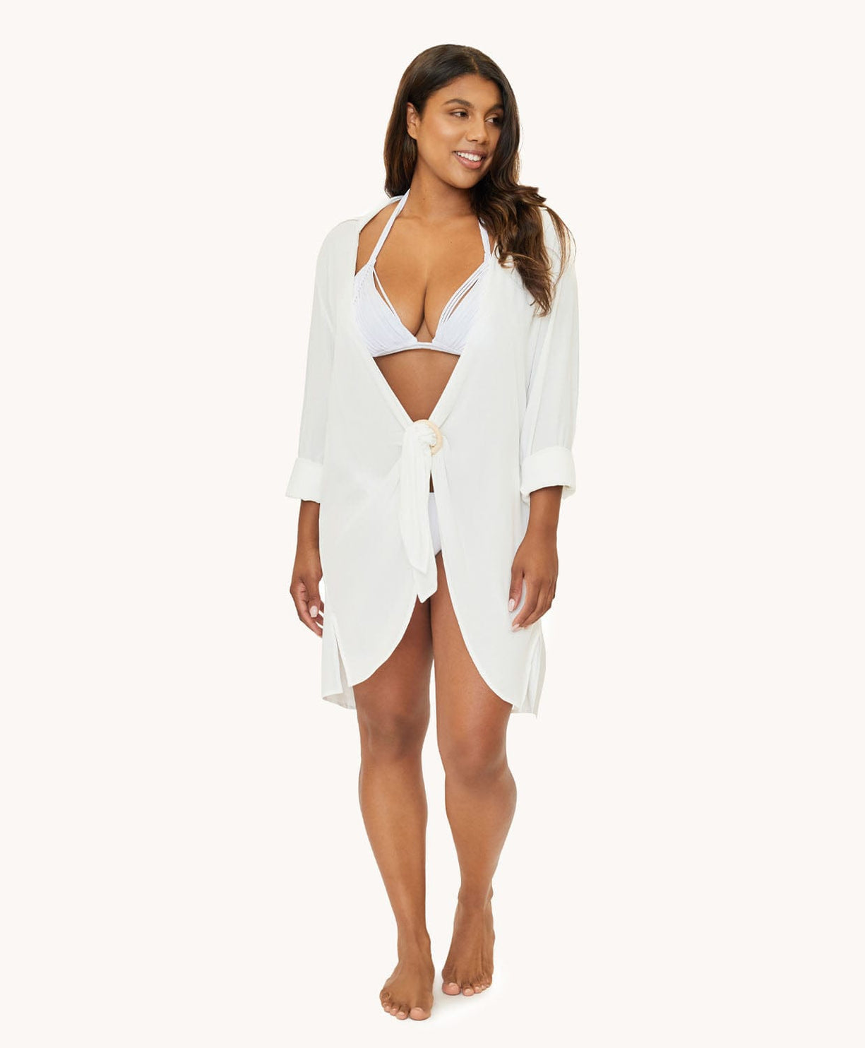 PQ Millie Tie Cover Up - White