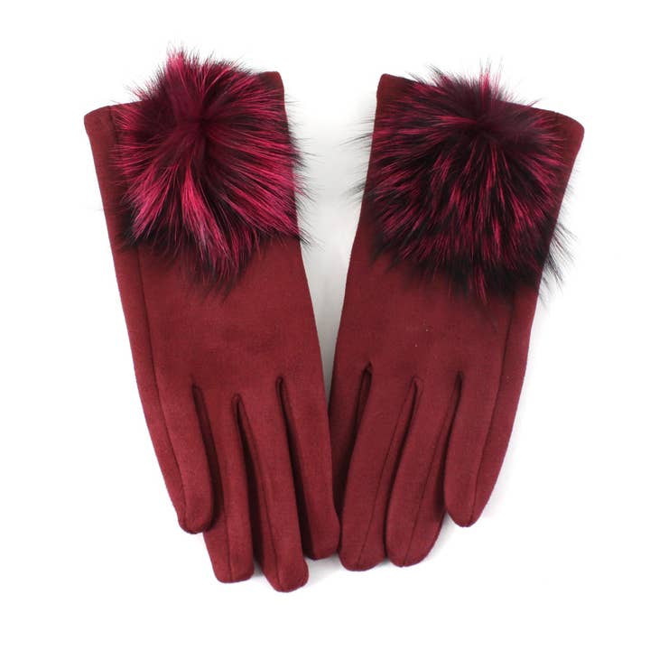 Pretty Persuasions Extra Furry Pom Pom Gloves