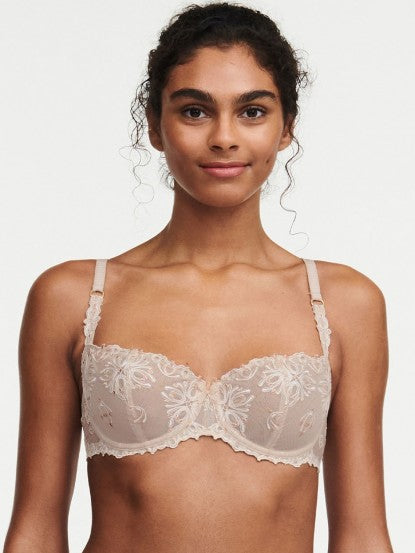 Chantelle Lucie Lace Smooth Custom Fit Demi T-Shirt Bra