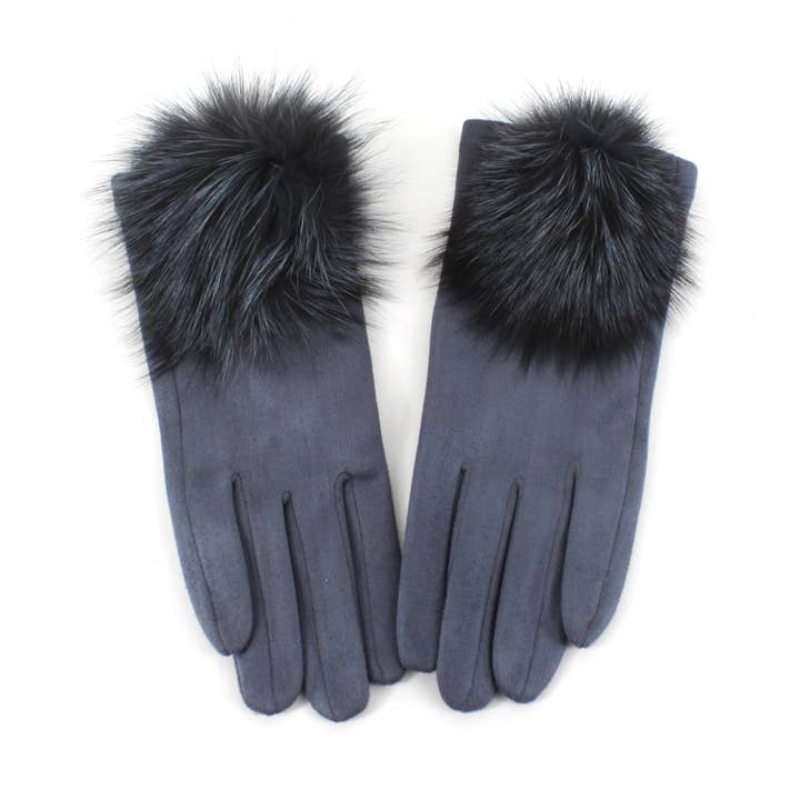 Pretty Persuasions Extra Furry Pom Pom Gloves