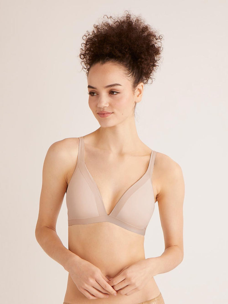 Erika Wire-free Bra, Petite, Lightly Lined, Smooth Cup, T-Shirt Bra