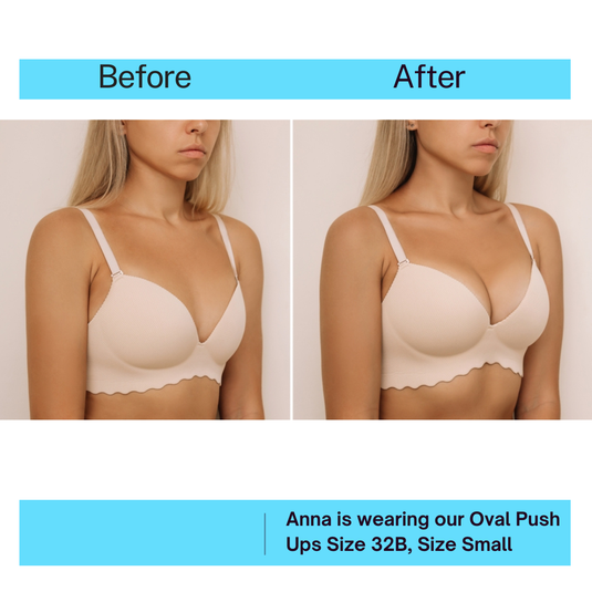 Honey Cloudz Ovals Push Up Bra Inserts