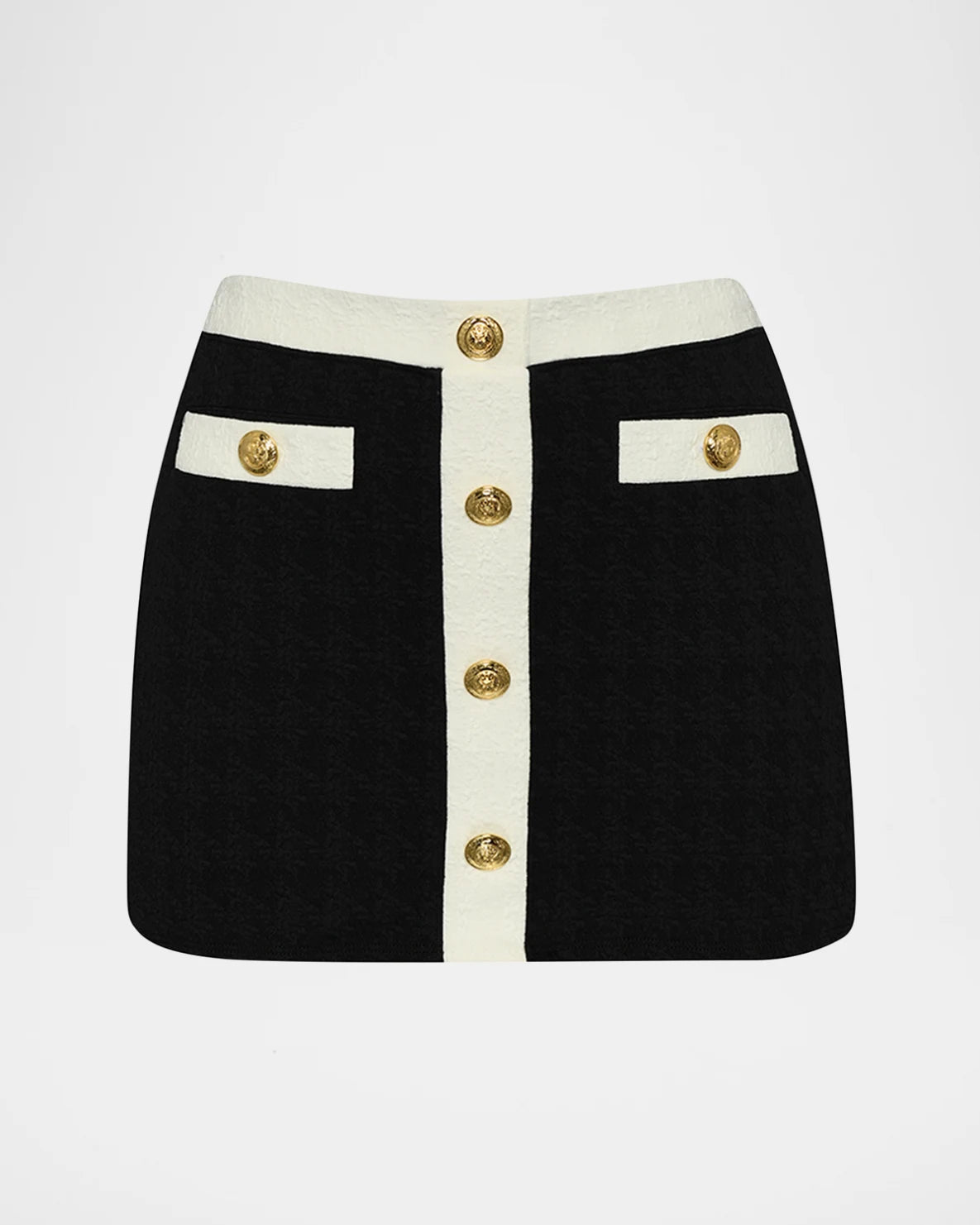 L`Agence Coco Colorblock Chic High-Waist Skirt