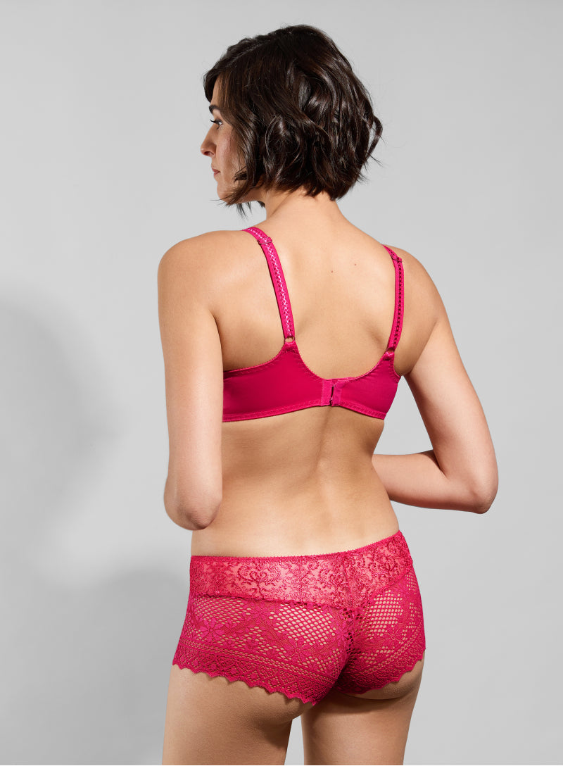 Empreinte Seamless Embroidery Underwire Bra - Lipstick