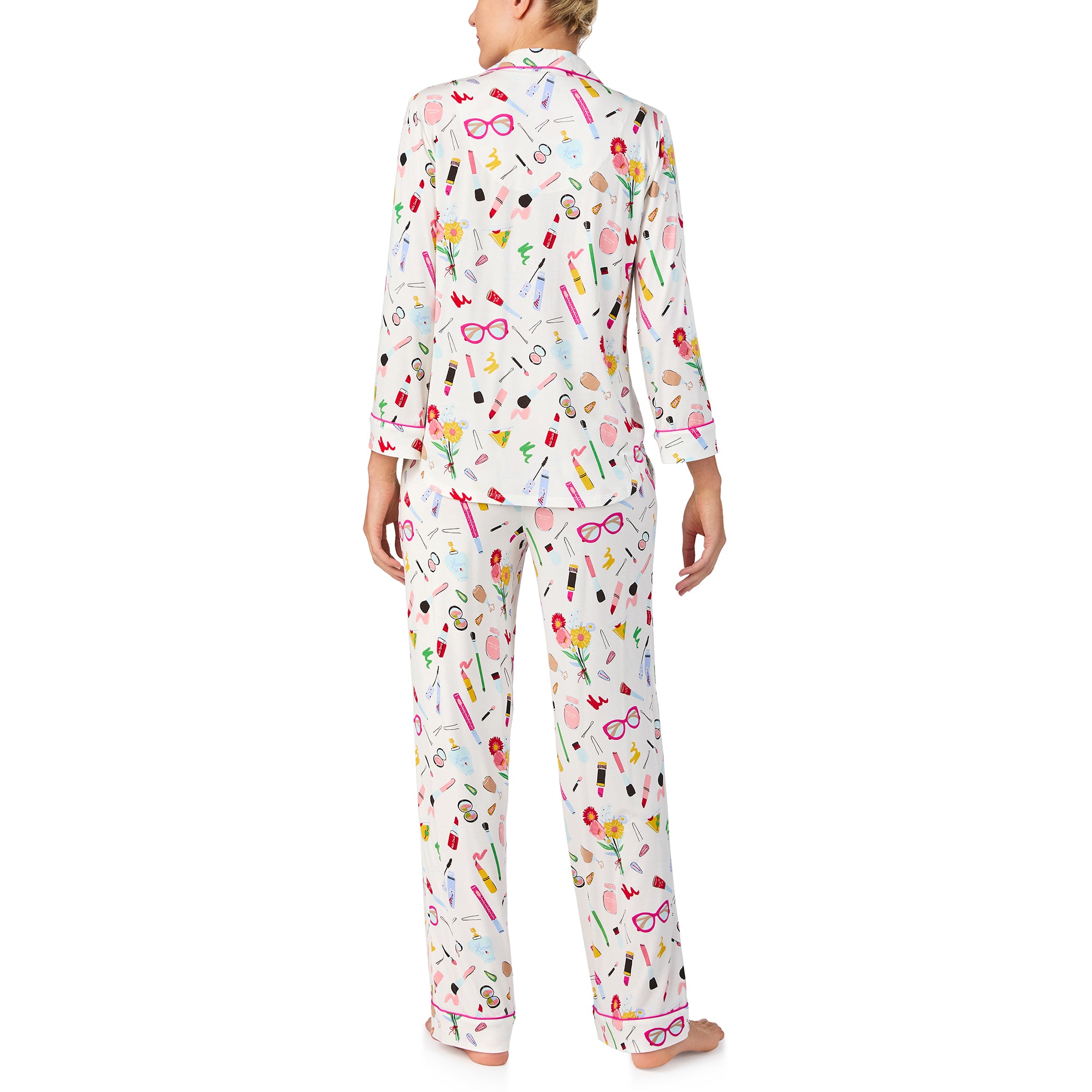 Kate Spade 3/4 Sleeve Notch PJ Set