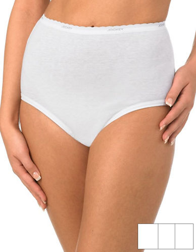Jockey Ladies Underwear Classic Cotton Bikini Panties, 3 Pack