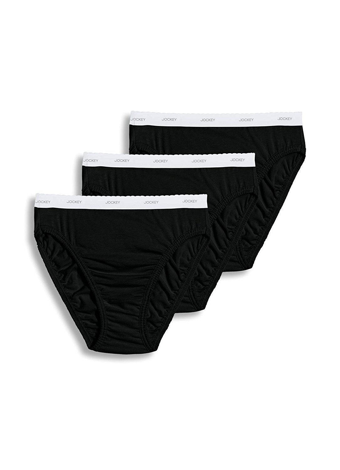 Jockey Women's Underwear Plus Size Elance French Cut - 3 Pack Size 10 (3XL)  