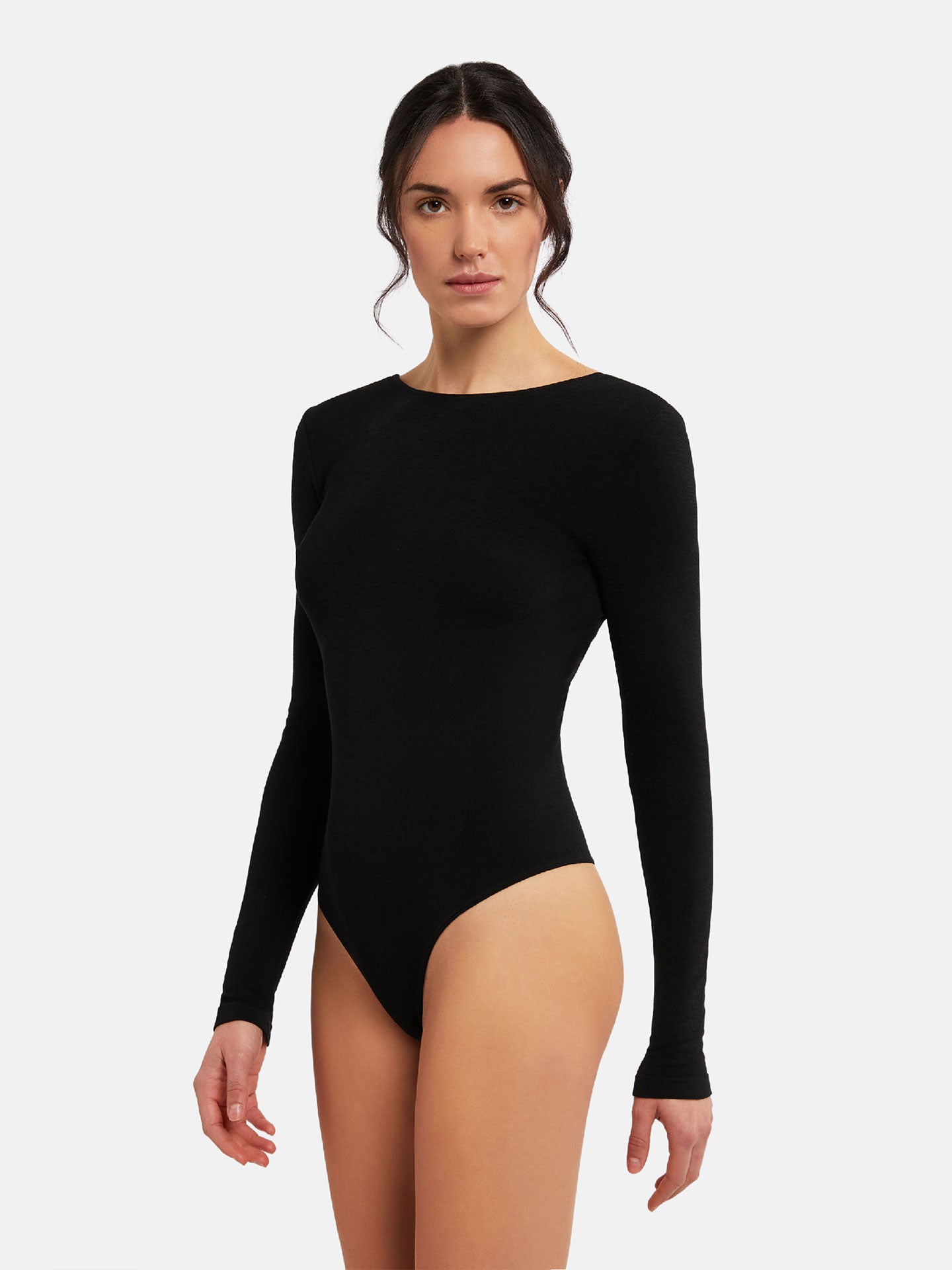 Wolford Black Body Lines Bodysuit Wolford