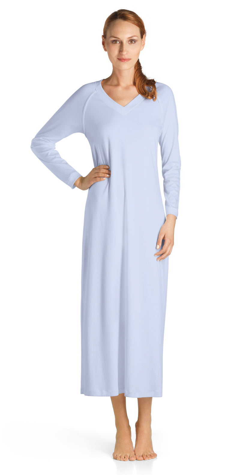 Hanro Pure Essence Long Sleeve Long Gown
