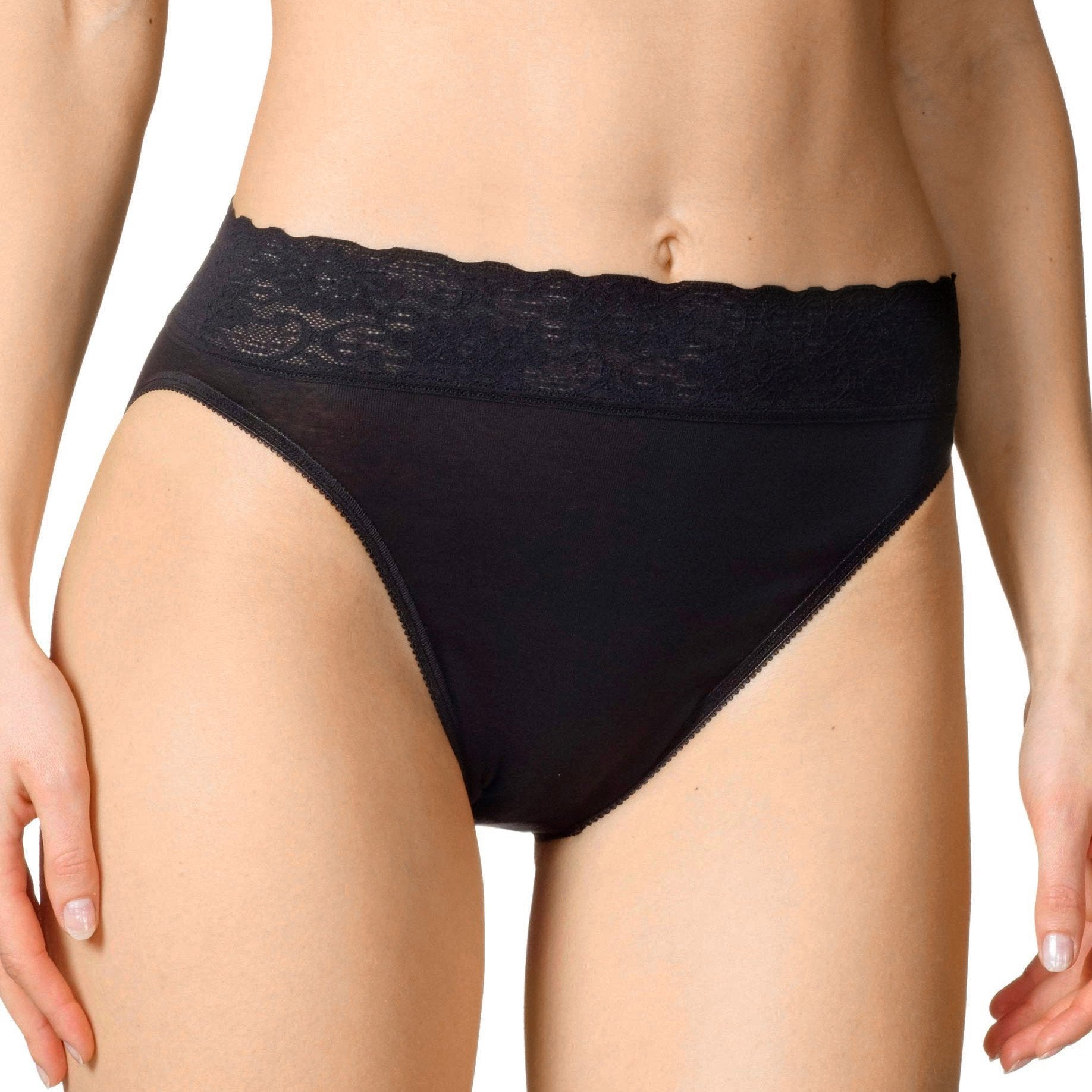 Calida Elastic Hi Cut Brief Panties (22030) XS/Black 