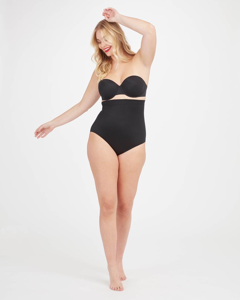 Spanx Suit Your Fancy Plunge Stretch-jersey Body - Very Black