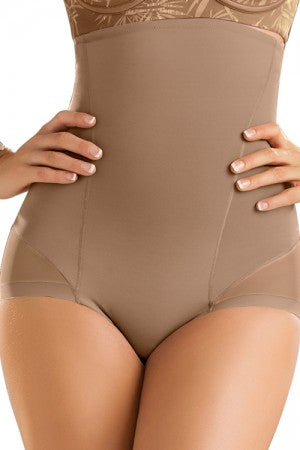 Leonisa Women's High Cut Panty Shaper in Cotton, Nude, S at