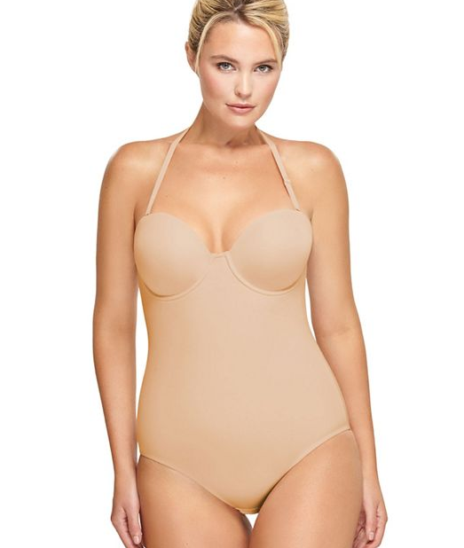 Brand New Wacoal Try A Little Slenderness Bodysuit Style: 801165 Color: Nude